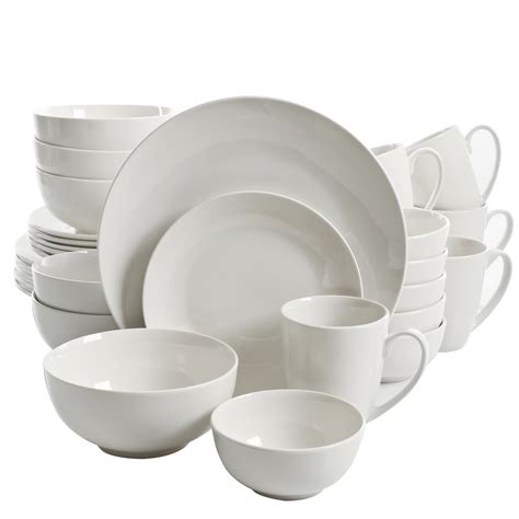Gibson Home Ogalla 30 Piece Porcelain Dinnerware Set .